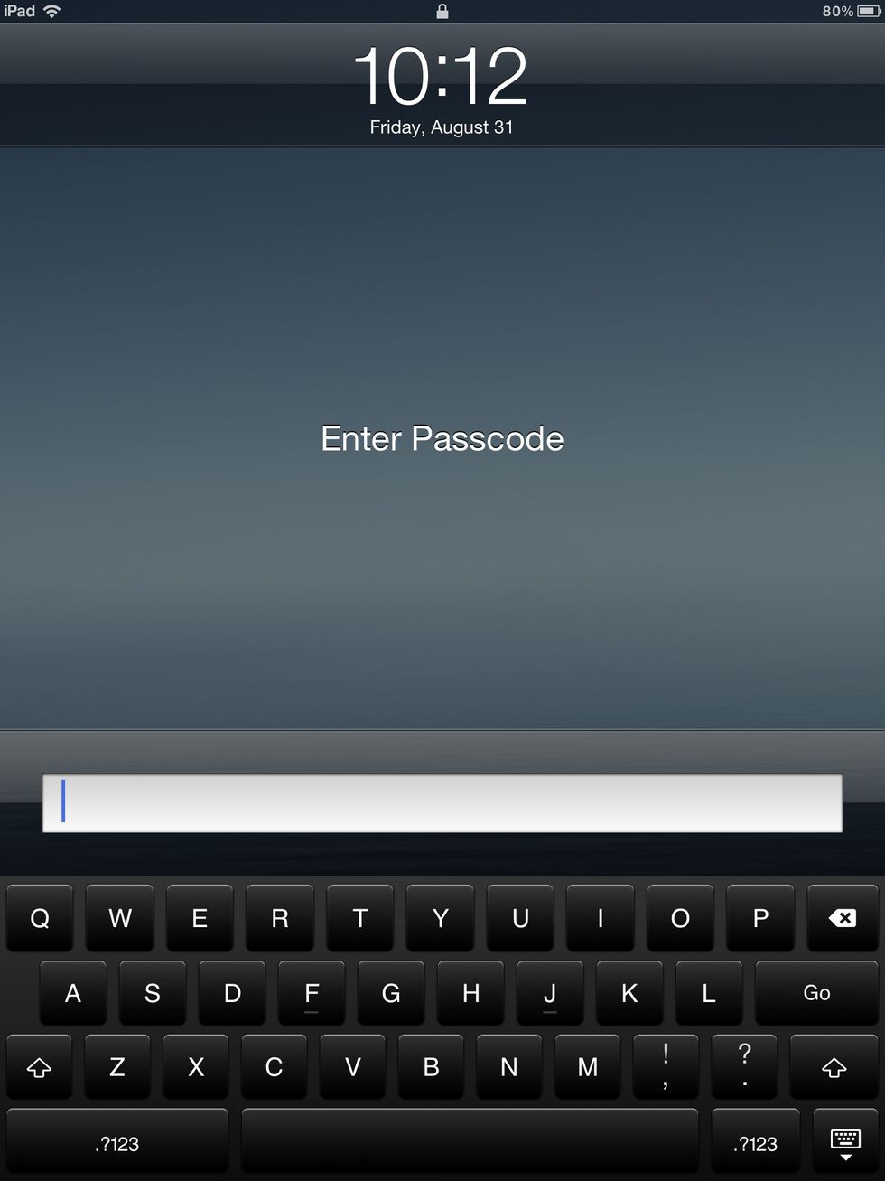 Enter your password.