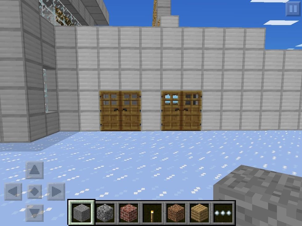 Entrance(left) exit(right)