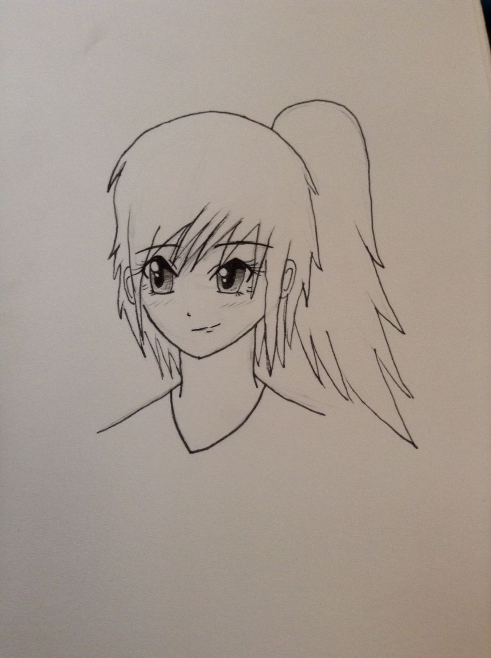 Erase all the extra pencil lines!