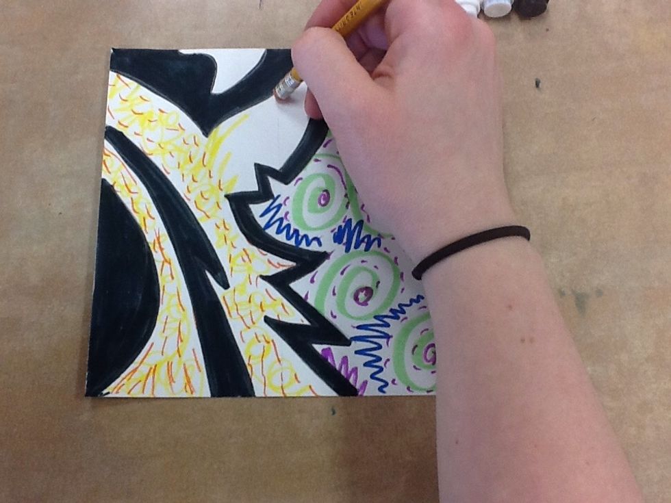 Erase any extra pencil lines.