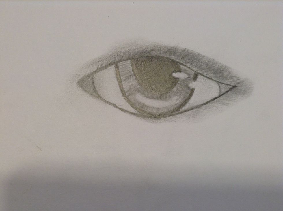 Erase any stray pencil marks and clean up the space.