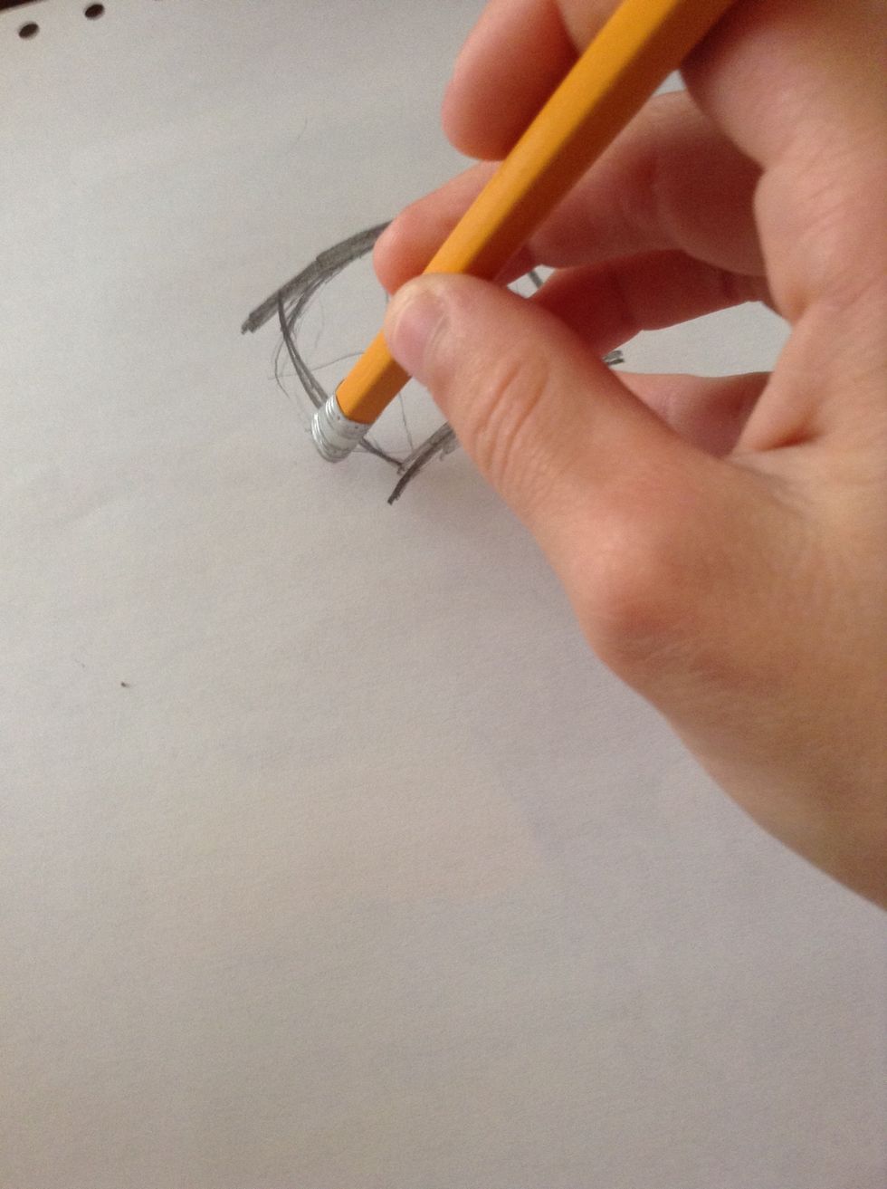 Erase excess circle.