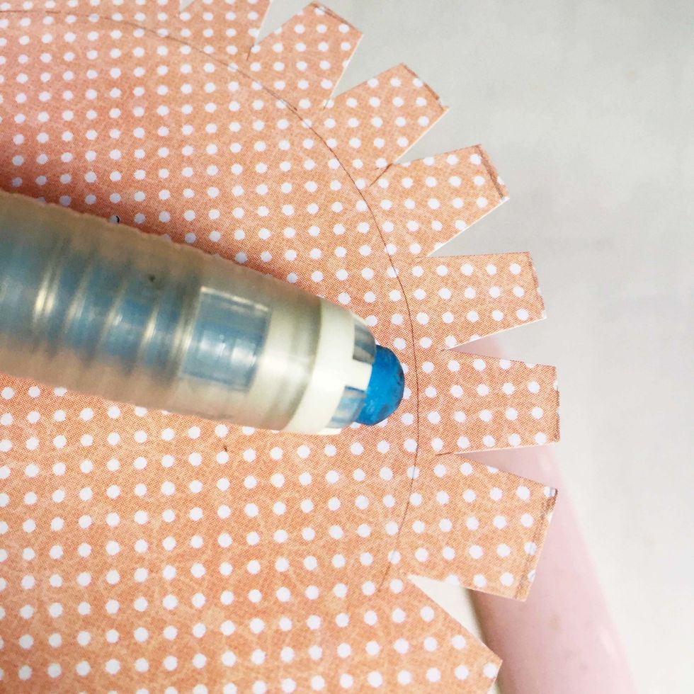 Erase off the pencil mark lightly using an eraser.