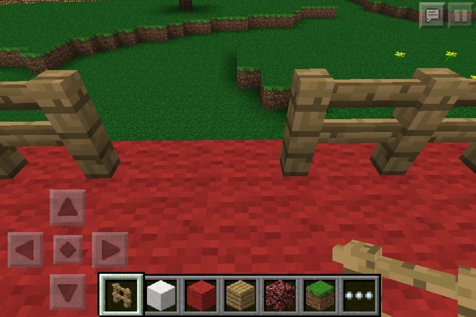 Erase one part in the fencing