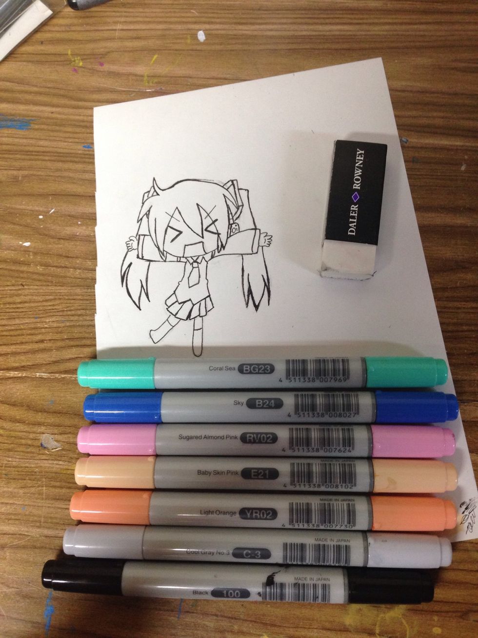 Erase pencil lines and get coloring supplies\u263a\ufe0f