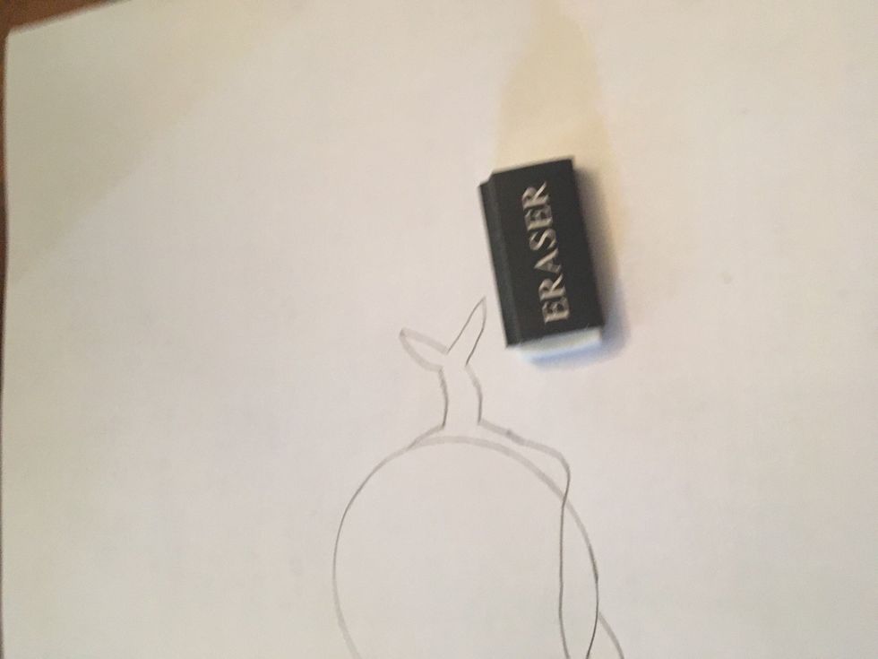 Erase the inner part of the circle