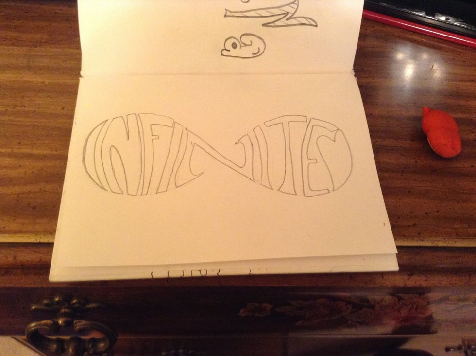 Erase the outline of the infinity sign