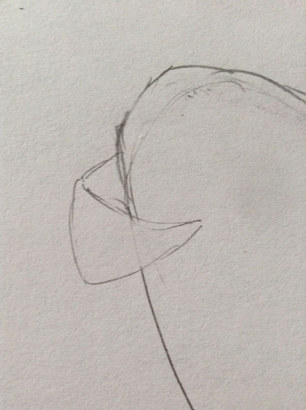 Erase the small part of the heart that the ribbon intersected with