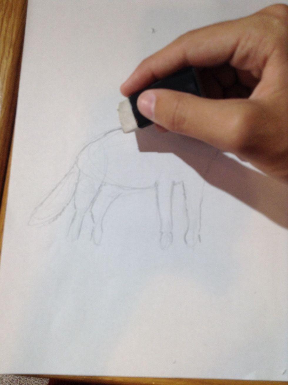 Erase unwanted lines.