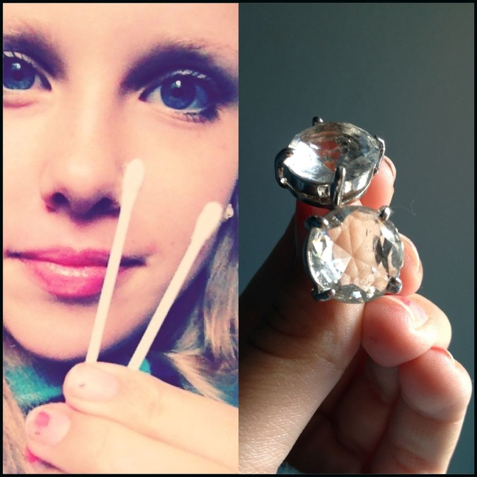 Erase your dirty mistakes;) Add some diamond earings