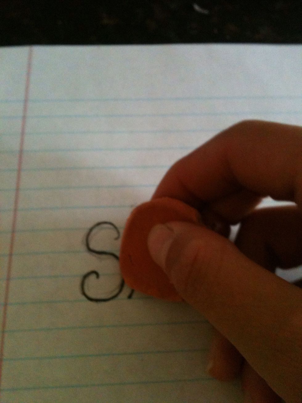 Erase your pencil marks