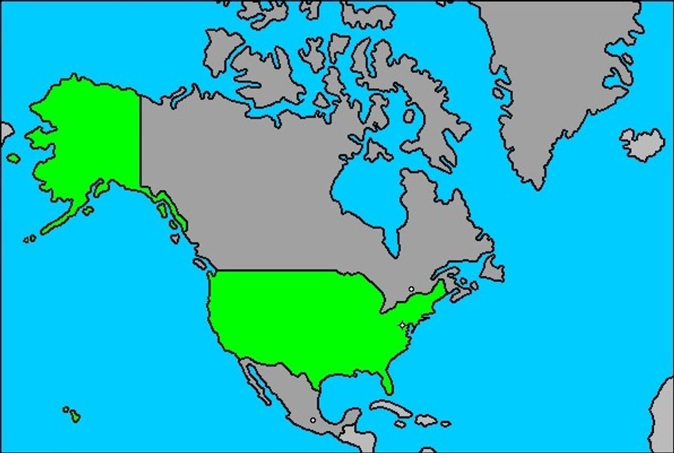 Estados Unidos est\u00e1 ubicado en Norteam\u00e9rica.