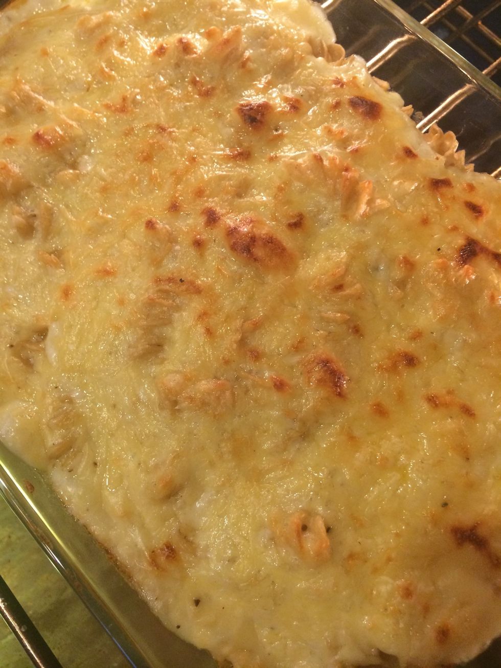 Et voila! Now eat! (And I like to dip an occasional bite into that hot sauce!)