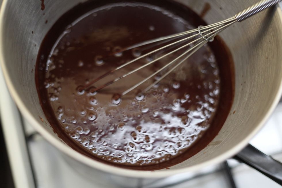 Even if Oprah or Ellen show comes on, don't get distracted. Annoying aren't I? Lol. Keep whisking with a gentle stir. If it starts to boil for some reason, just switch the fire off.