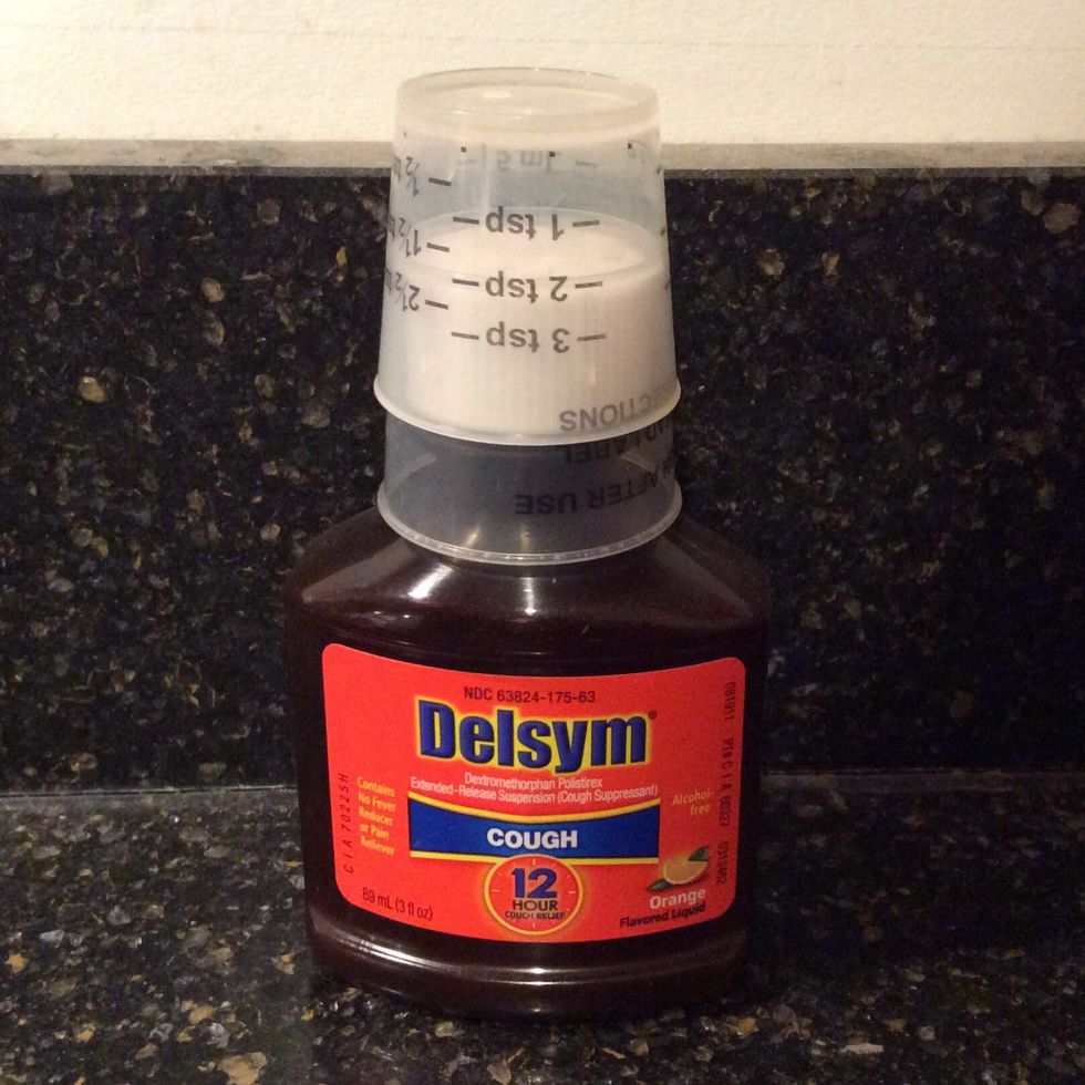 Even if you don't have a cough, you can try cough syrup to relieve your achy throat. Kids' cough syrup also works.