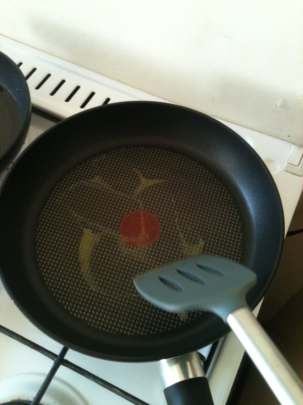 Even if you're using a nonstick pan like I am, the butter is still very important. Keep putting butter on the pan before EACH round of 3-4 pancakes you'll cook. Makes a nice difference in taste.