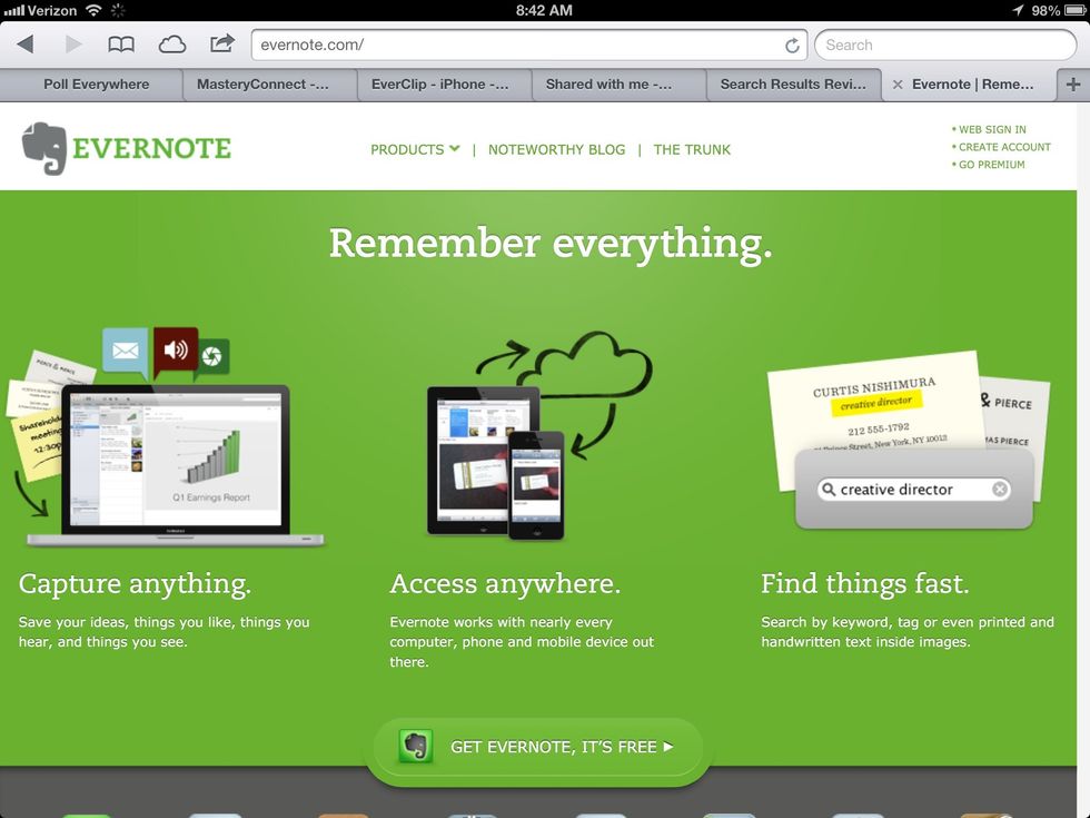 Evernote is the 21st-century way of taking notes and more. Download it from the web for your computer and get the free app from iTunes or Google Play for your mobile device.