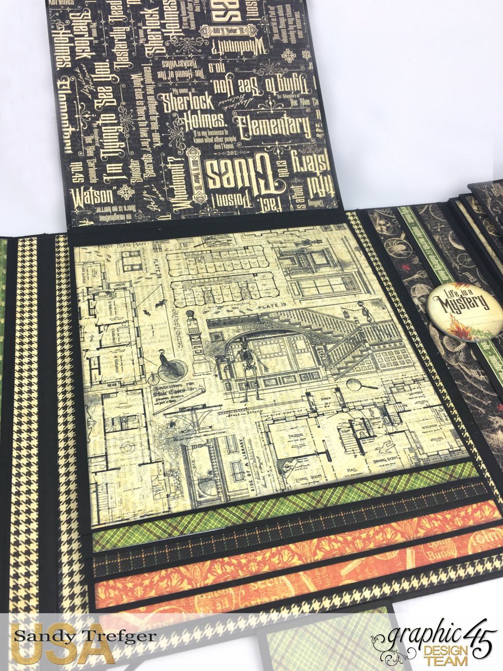 Example of inside of folio album B+C Guides