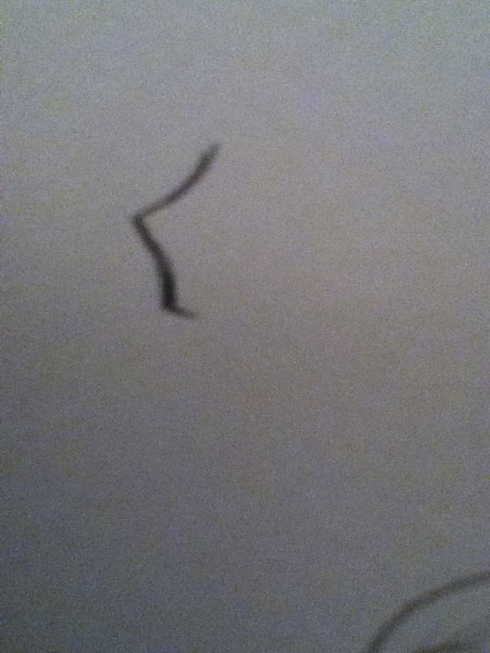 Example of nose and upper lip
