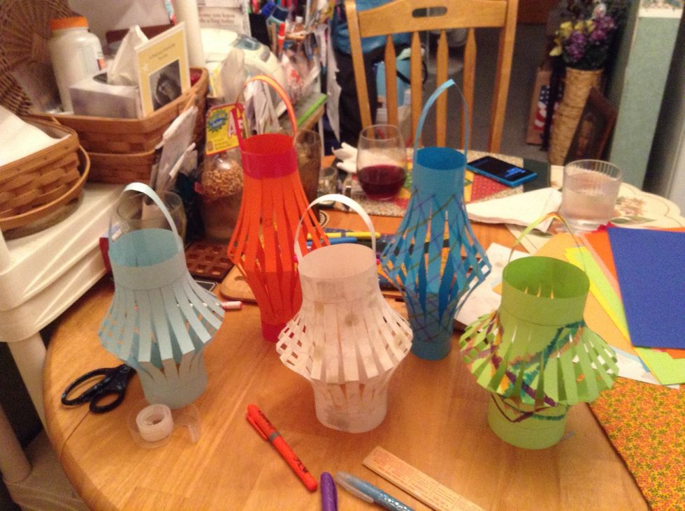 Experiment with different papers and designs enjoy and this is my first so thanks for learning how to make lanterns and plz if possible send pics