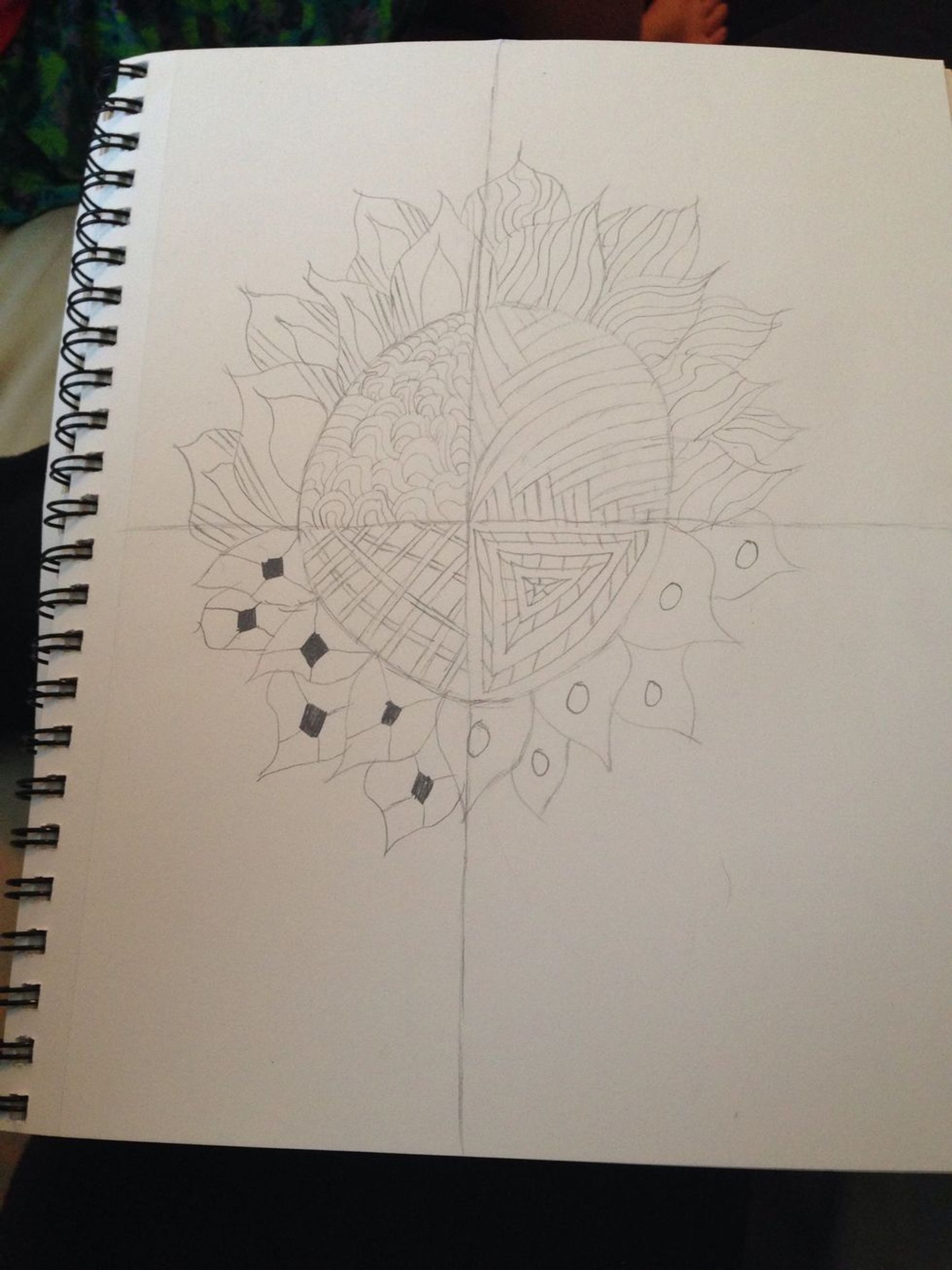 How to draw a zentangle flower - B+C Guides