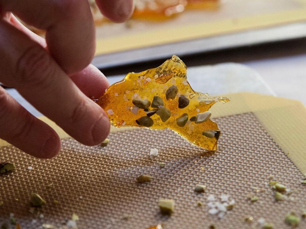 How To Make Salted Pistachio Brittle - B+C Guides