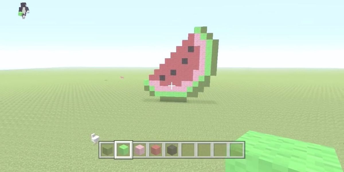 How To Make A Pixel Art Watermelon In Minecraft B C Guides
