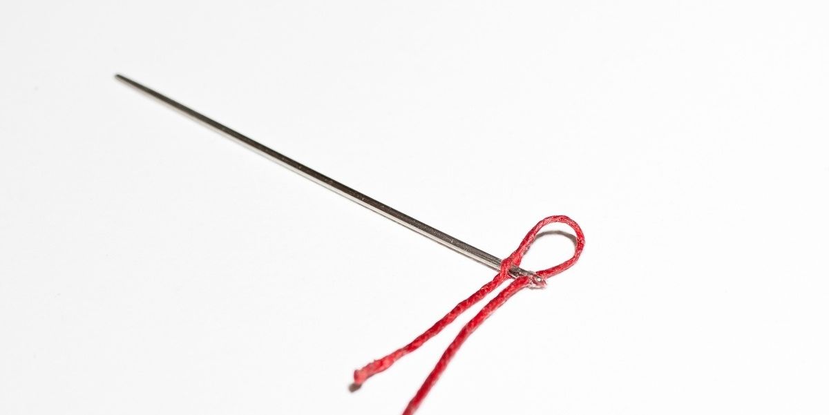 How to thread a needle for hand sewing leather B+C Guides