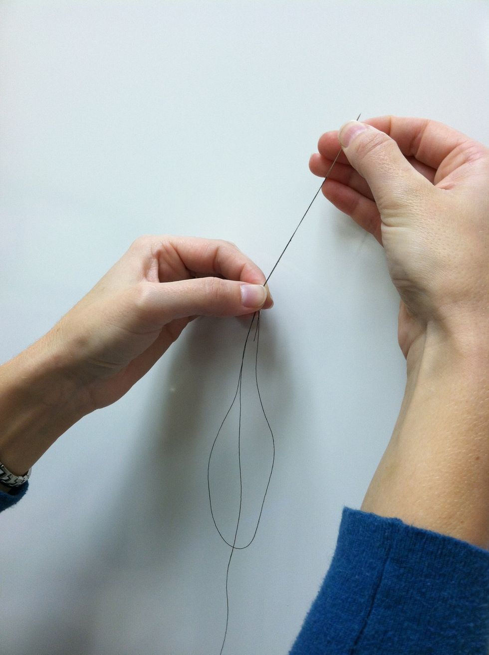 How to thread a needle & tie a knot B+C Guides