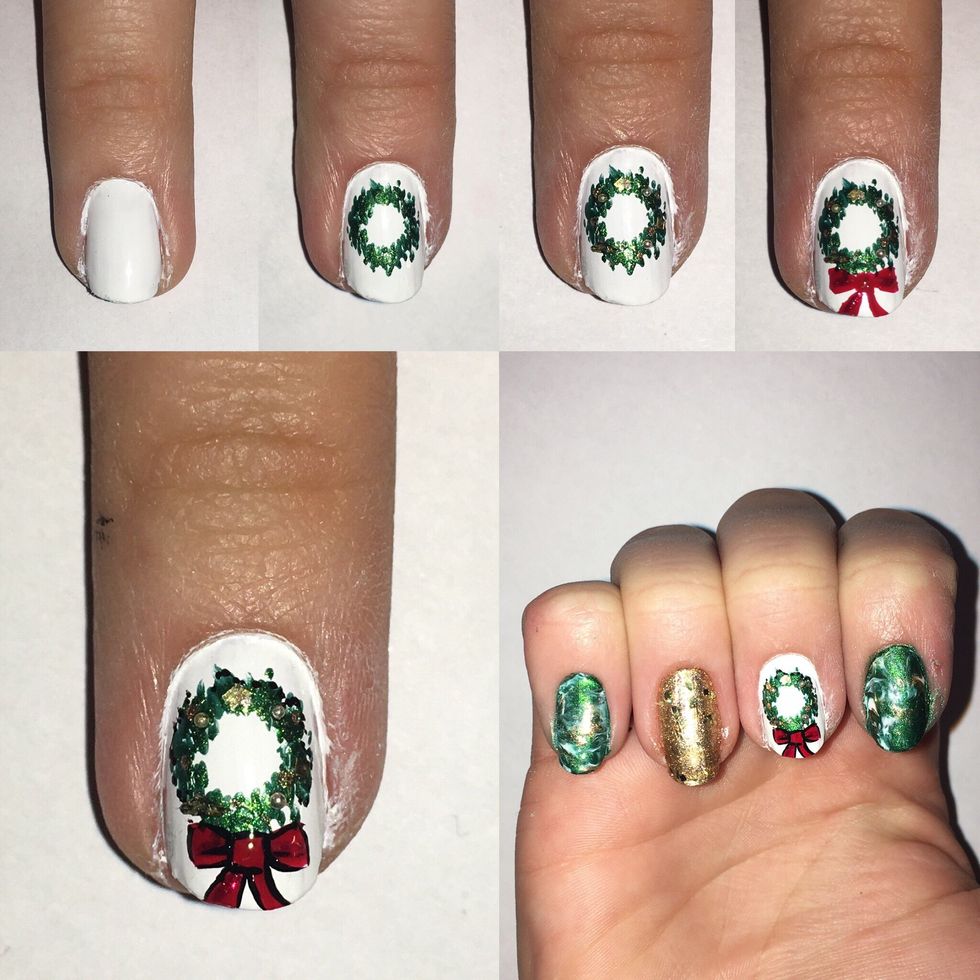 How to christmas wreath nails - B+C Guides