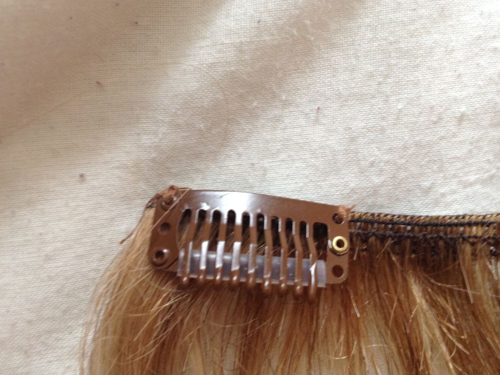 How to sew on hair extension clips B+C Guides