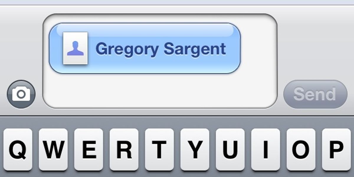 how to send contact card on iphone text