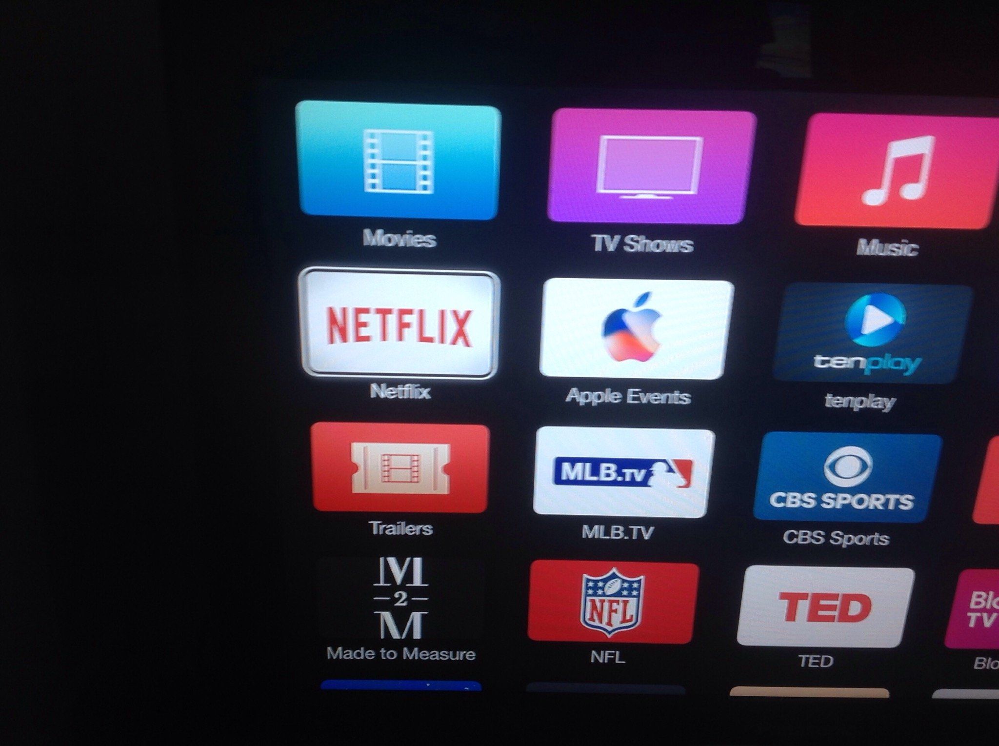 netflix streamer keypad layout