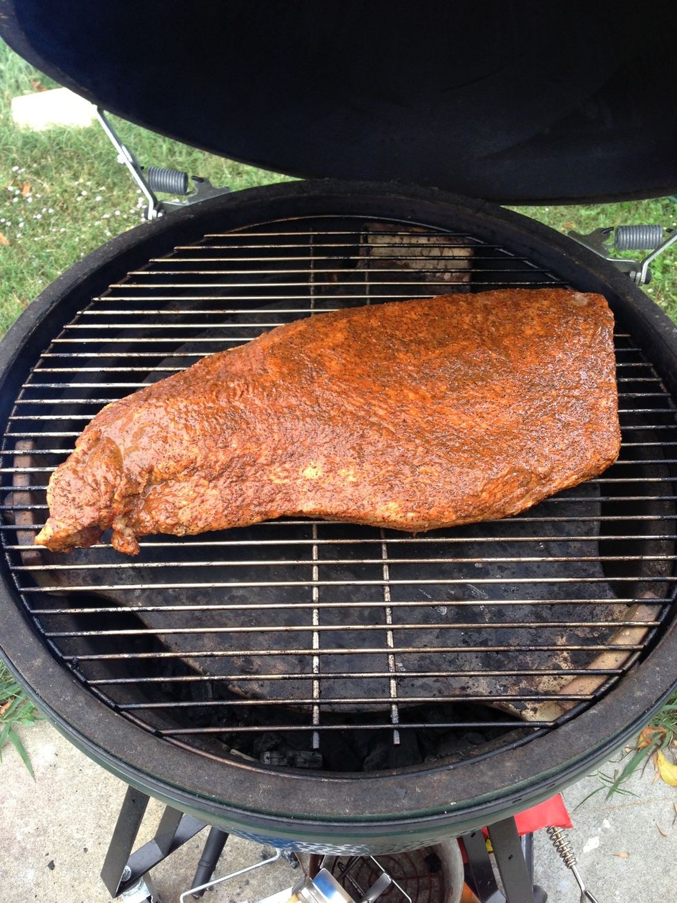 How To Smoke A Brisket In A Big Green Egg B C Guides