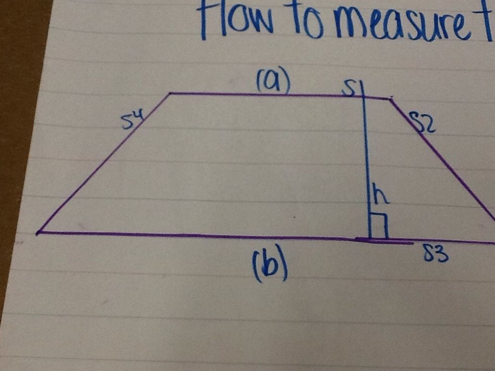 How to measure the area and perimeter of a trapezoid s.g. B+C Guides