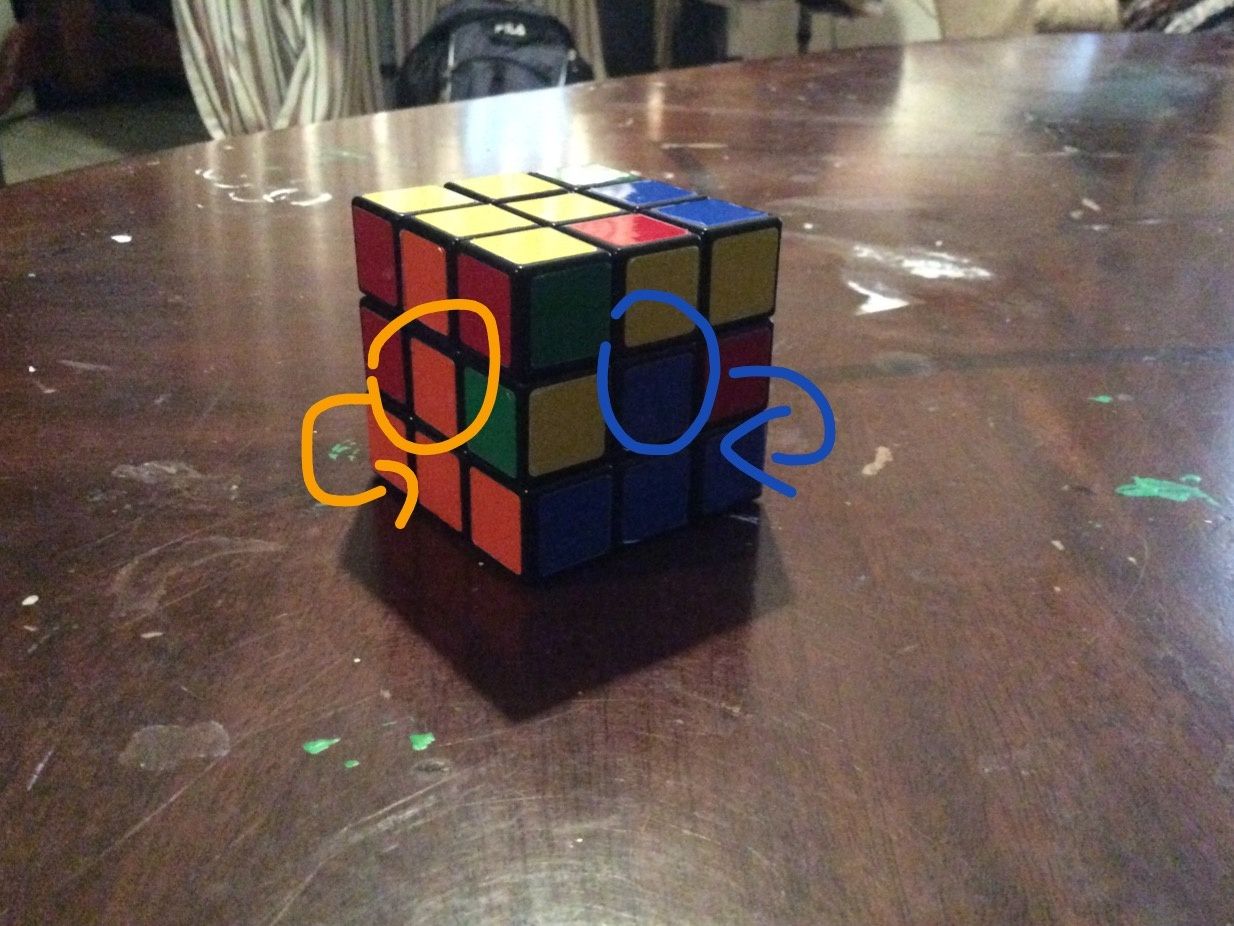rubix cube flip side piece