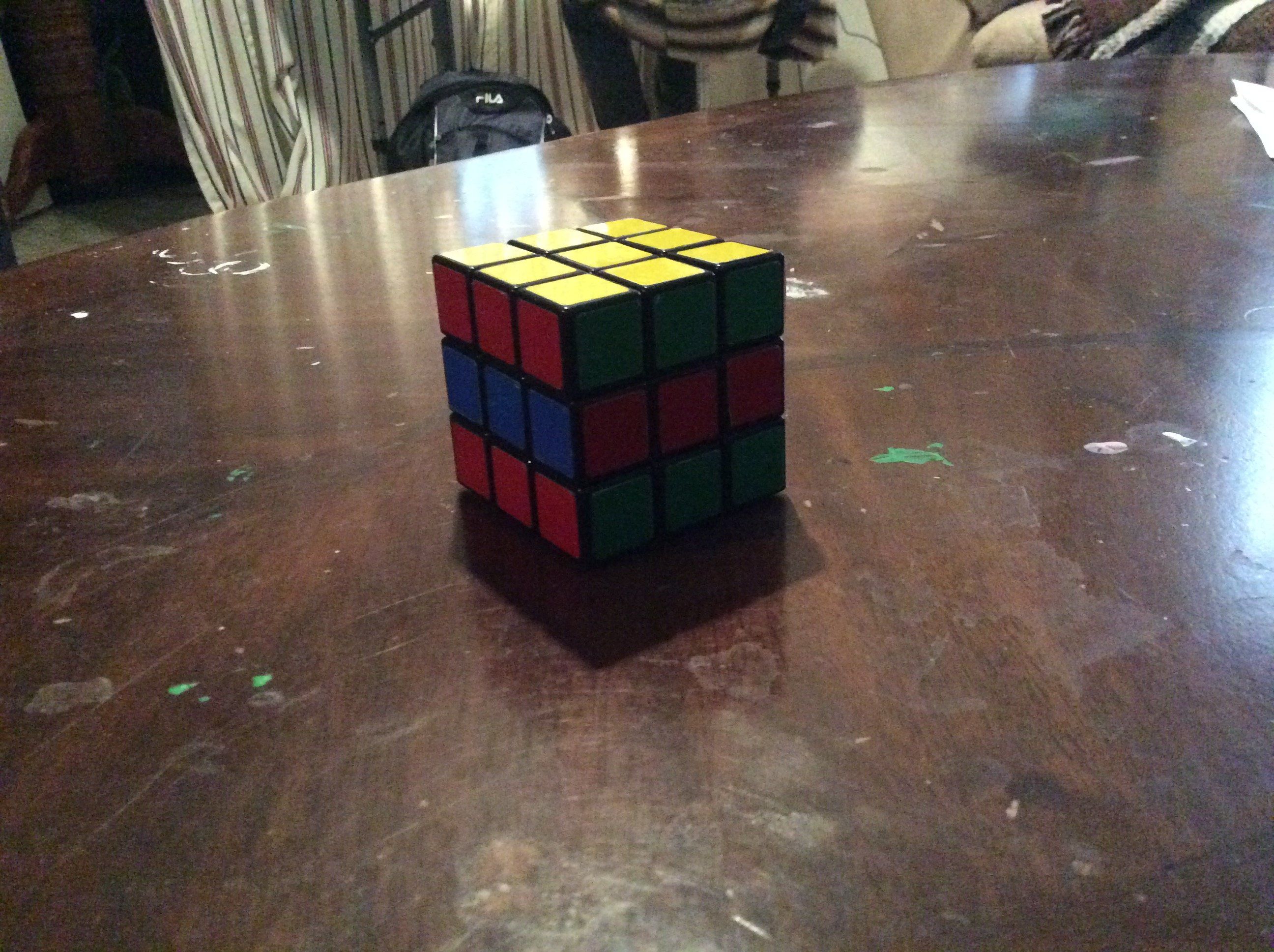 rubiks cube flip middle piece