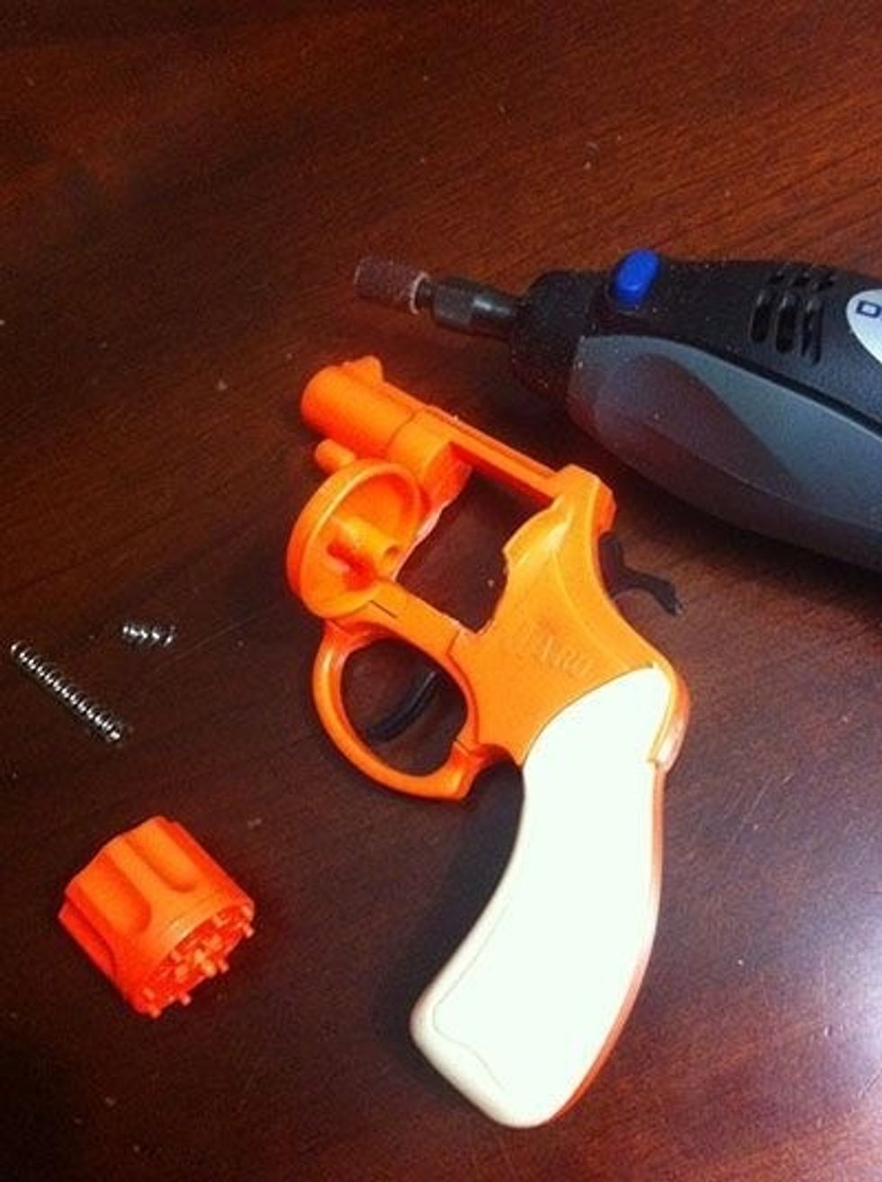 How to modify a $2 cap gun to load faster and smoother - B+C Guides