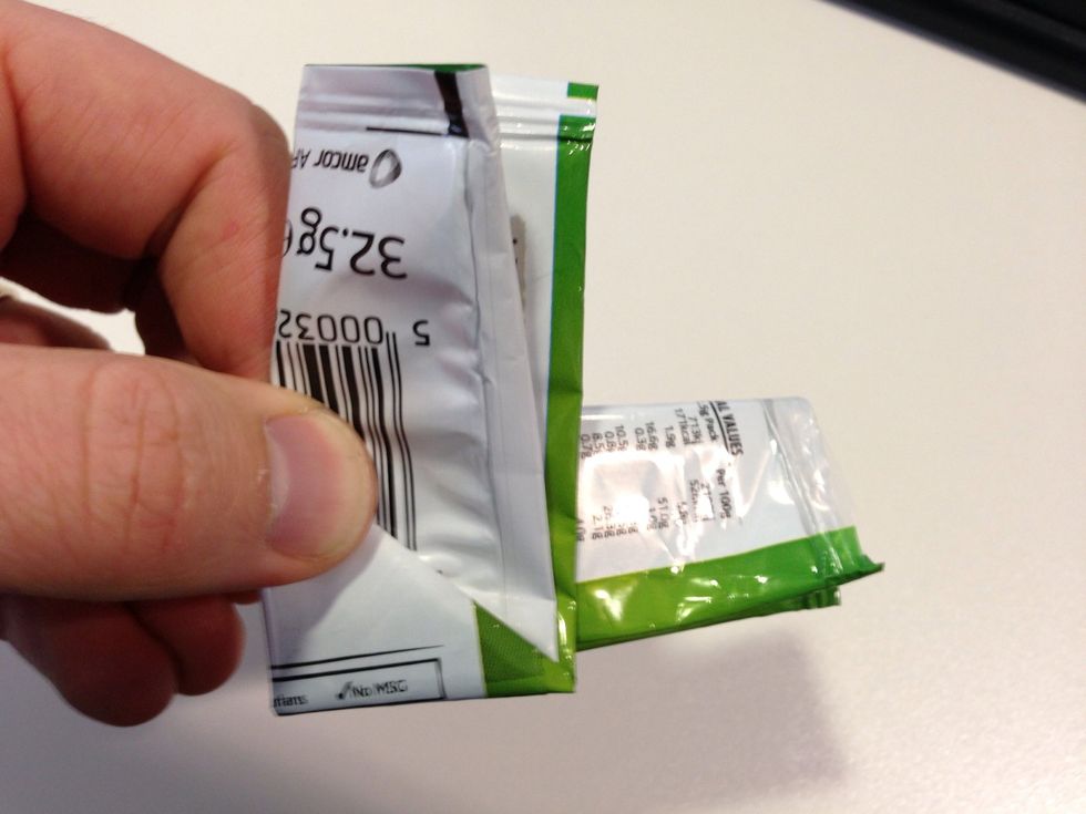 How to fold a crisp (chips) packet into a tidy triangle B+C Guides