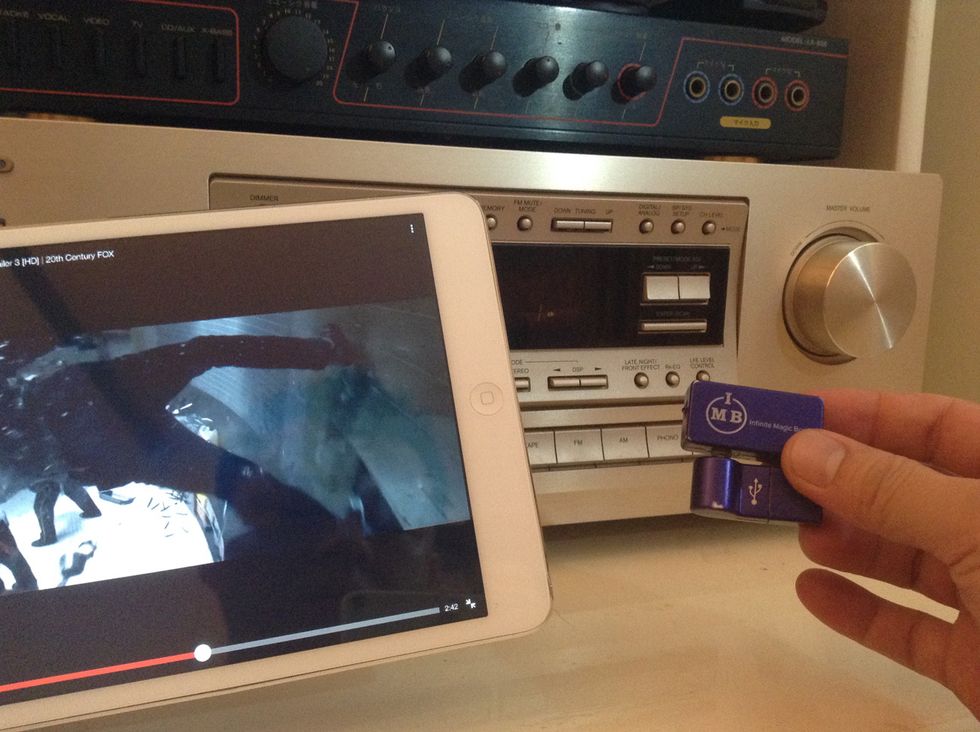 How to wireless connect ipad mini to home stereo receiver B+C Guides