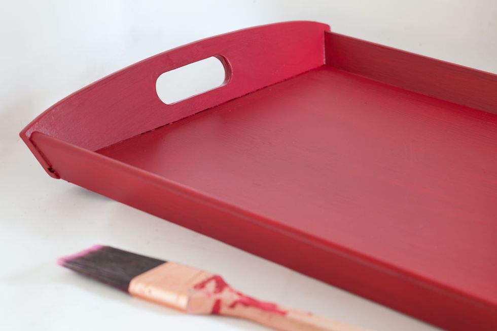 How to paint a wood tray B+C Guides