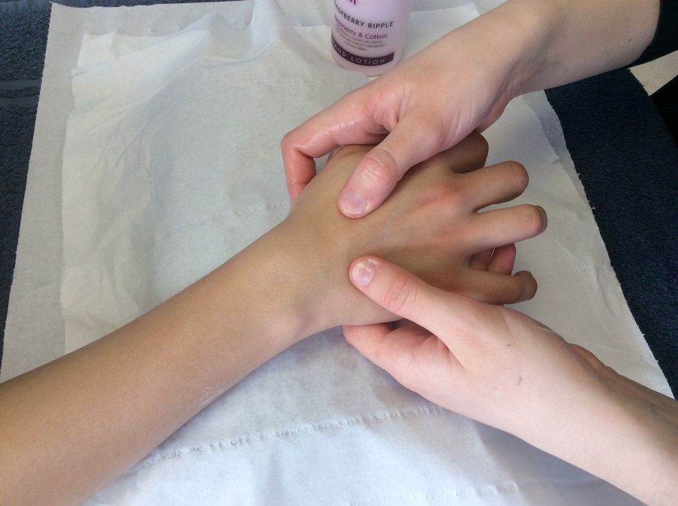 How to do a hand & arm massage B+C Guides
