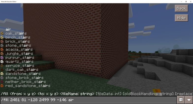 How To Use Fill Command In Minecraft Education Edition B C Guides How To Use Fill Command In Minecraft Education Edition B C Guides