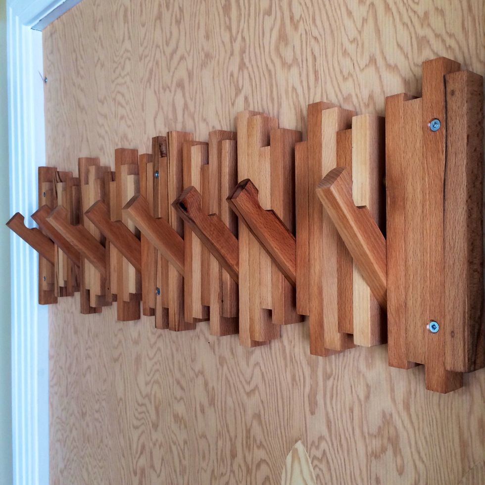How to make a reclaimed wood coat rack. B+C Guides