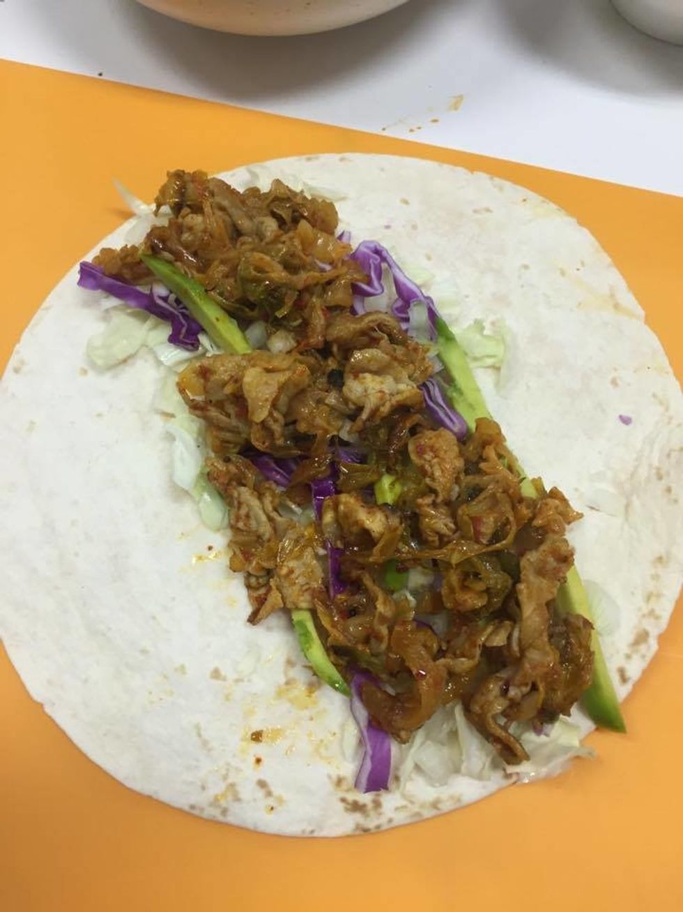 How to make korean fusion wraps B+C Guides