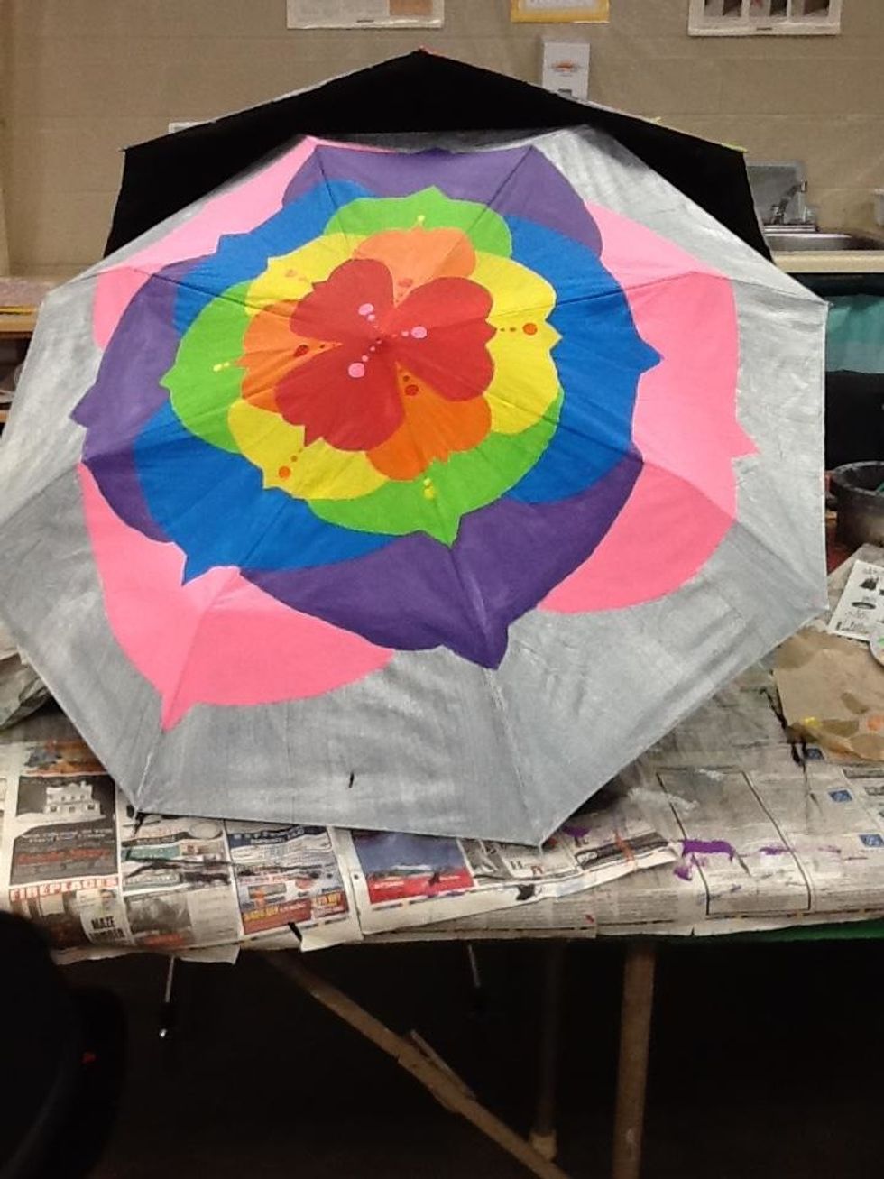 How to paint an umbrella B+C Guides