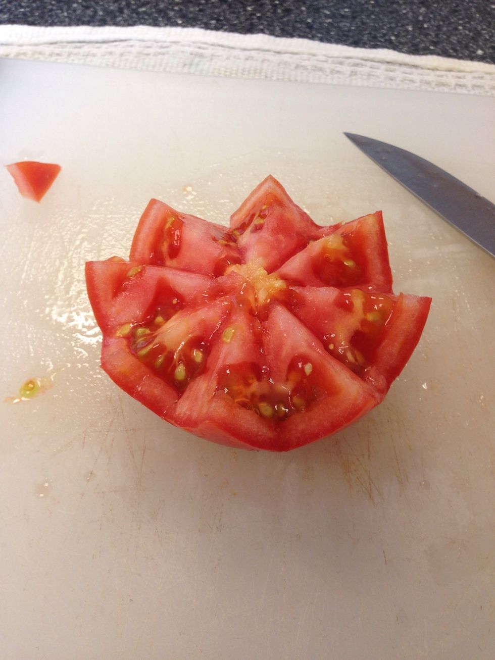 How To Make A Tomato Flower Garnish B C Guides