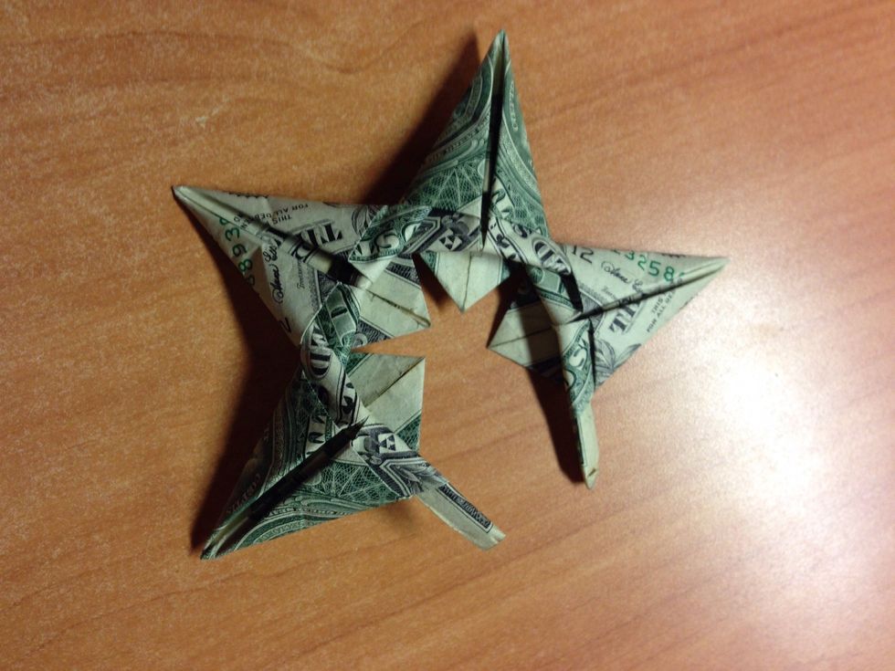 How to make a starfish money origami B+C Guides