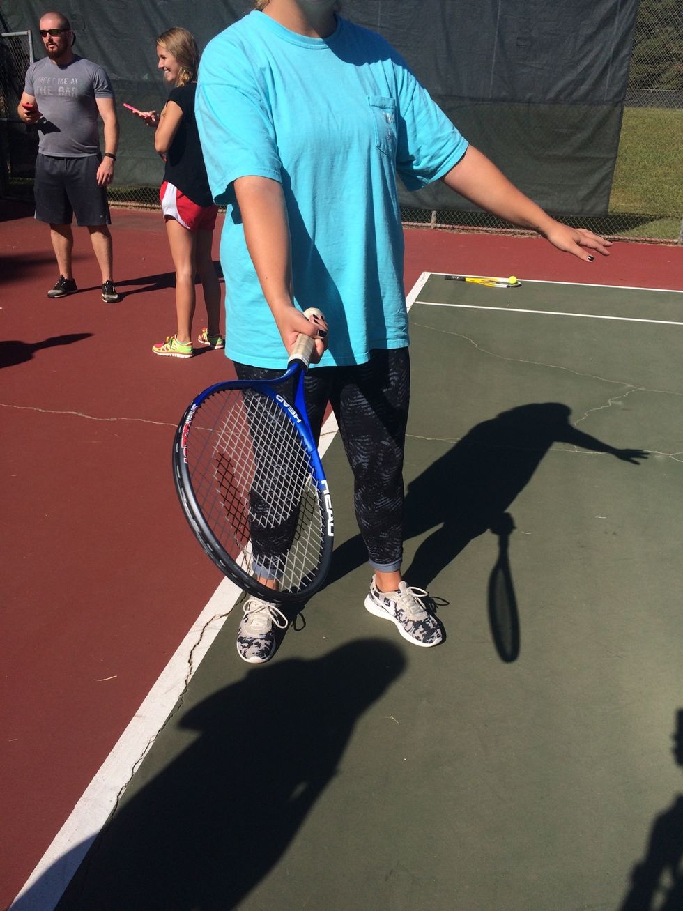 How to perform a tennis lob 2 made by sarah B+C Guides