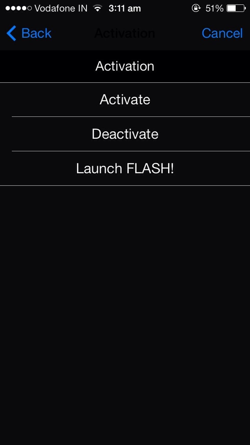 How to deactivate flash messages in iphone - B+C Guides